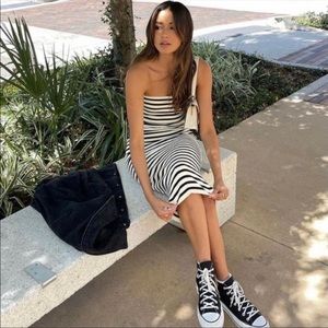 NWT ZARA KNIT TUBE STRIPE DRESS